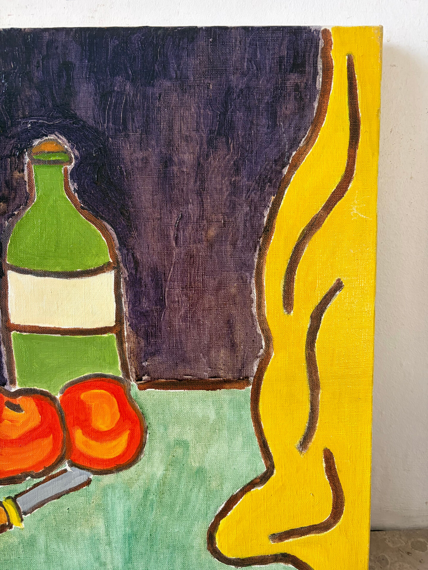 Nature morte signée Lalles 1982
