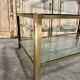 Double-top coffee table in bronze attributed to Jacques Quinet.