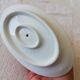 Vintage white earthenware mustard pot or sauce boat.