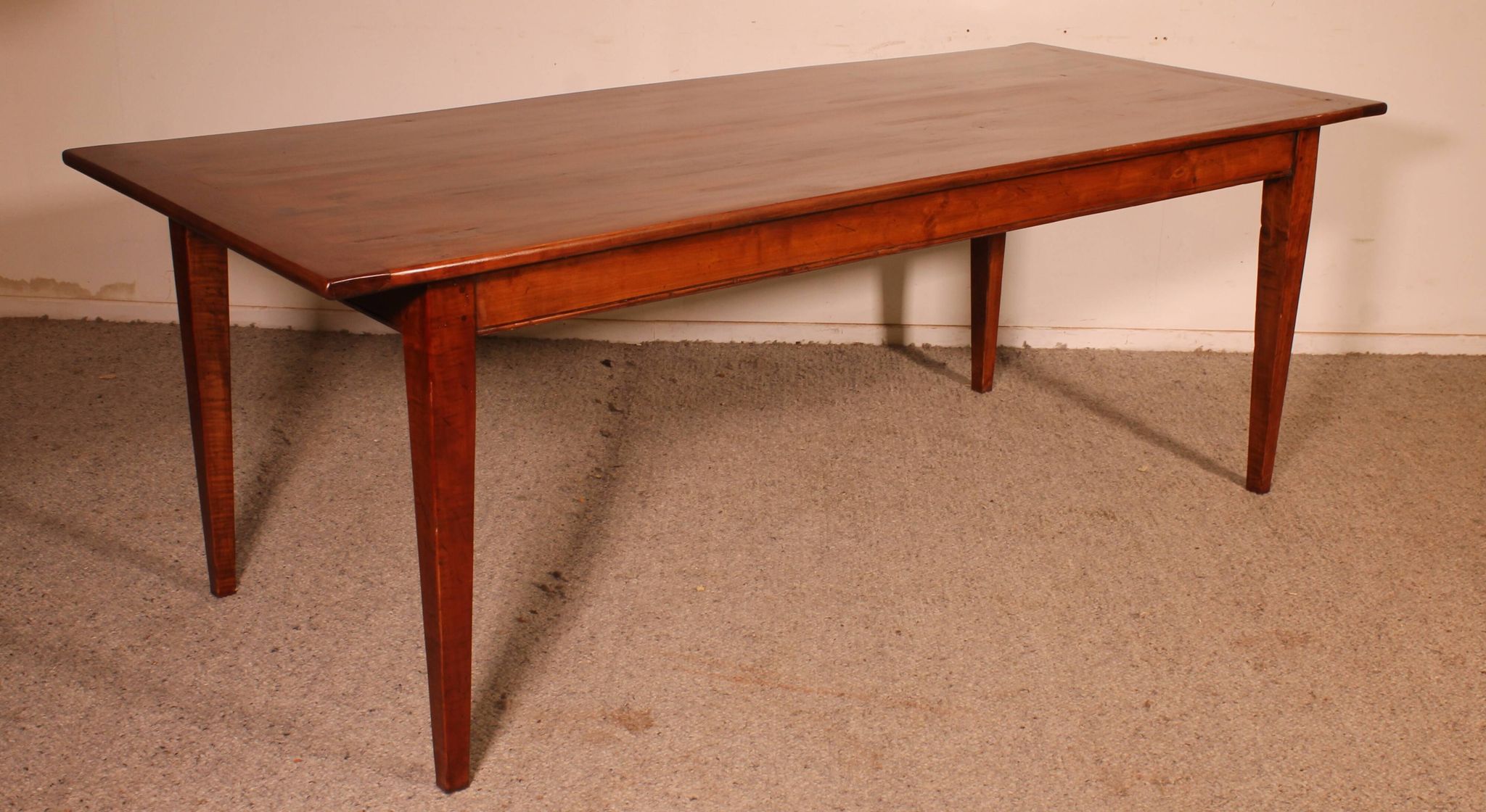 Table de réfectoire en cerisier, 19° siècle