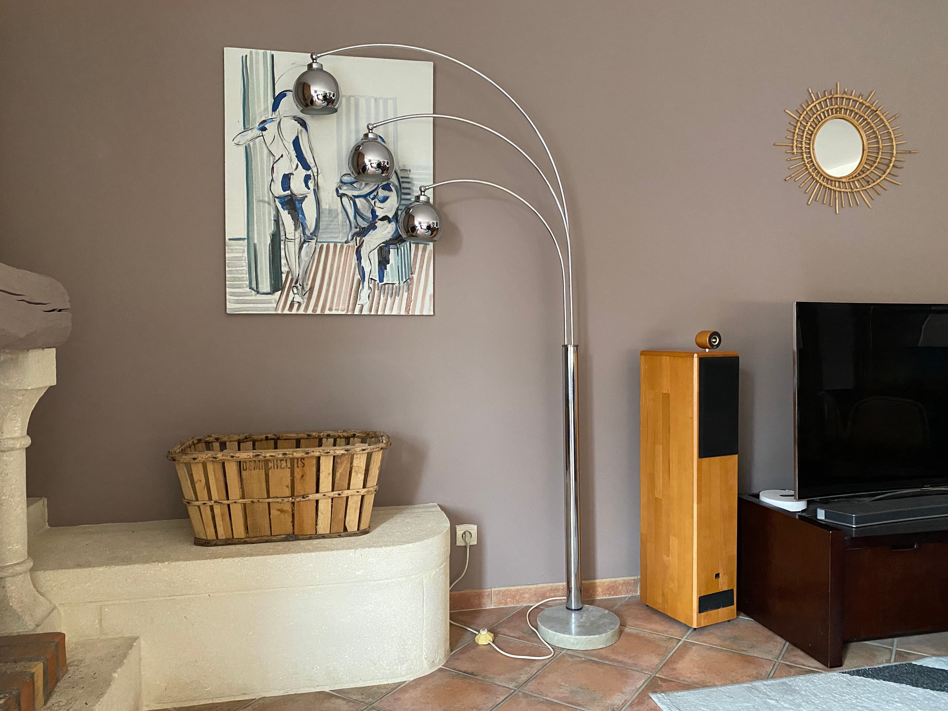 Floor lamp "muguet" by Goffredo Reggiani. 1970