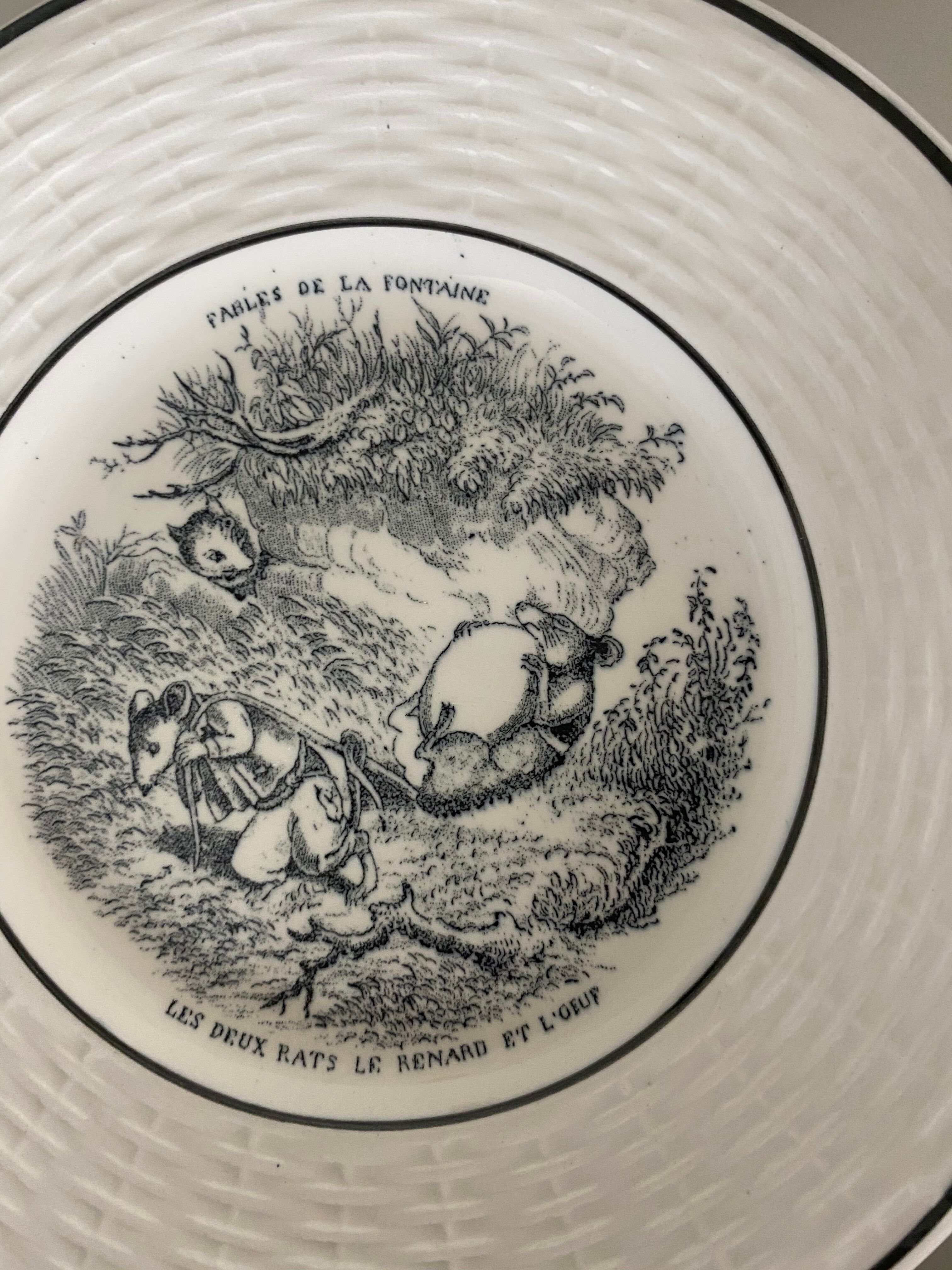 5 talking plates fables of the fountain digoin sarguemines