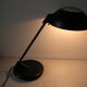 Lampe de bureau de salon chevet veilleuse grand abat-jour en métal noir