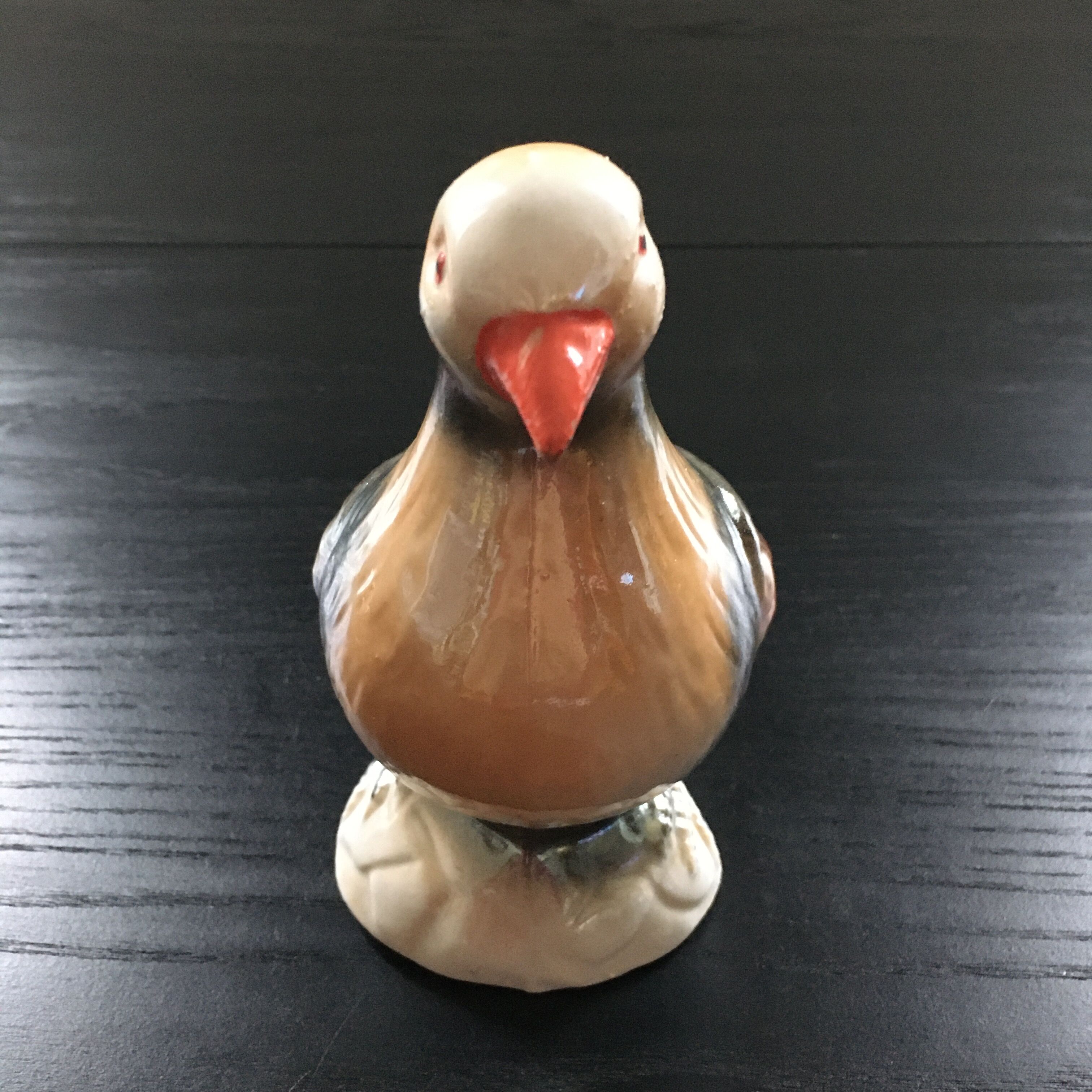 Oiseau céramique irisée