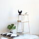 Side table in gilded brass