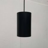 Minimalist cylindrical pendant light from the mid-century in metal by Eila & John Meiling for Louis Poulsen, set of 3.