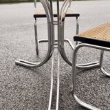 Table en verre vintage