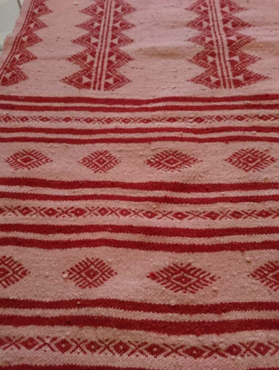 Berber carpet pink and Red 110 x 66 cm