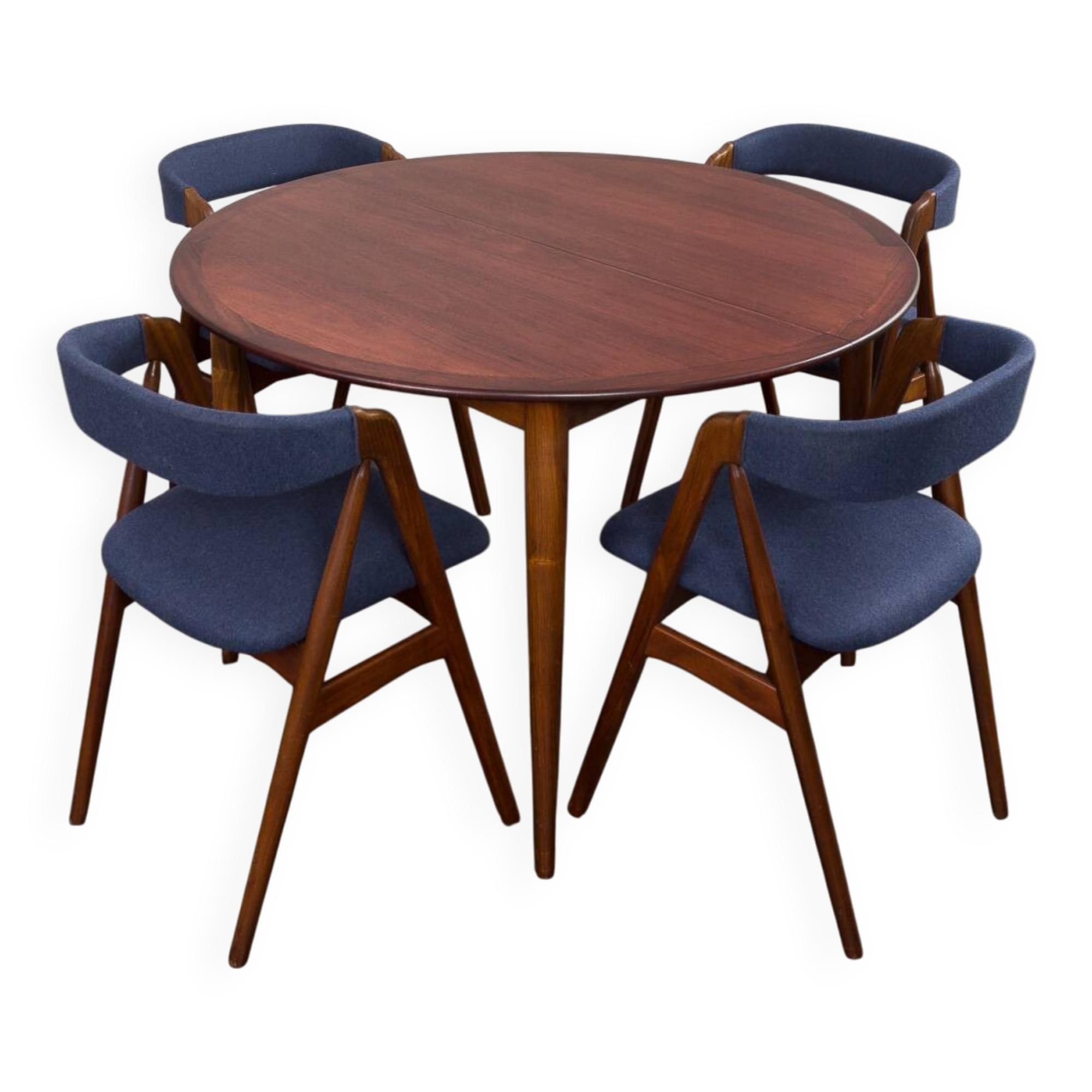 Circular dining table in rosewood, model 'PJ 2-5' by Grete Jalk