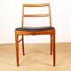 Set of 4 Danish chairs in teak and new leather model 430 by Arne Vodder.