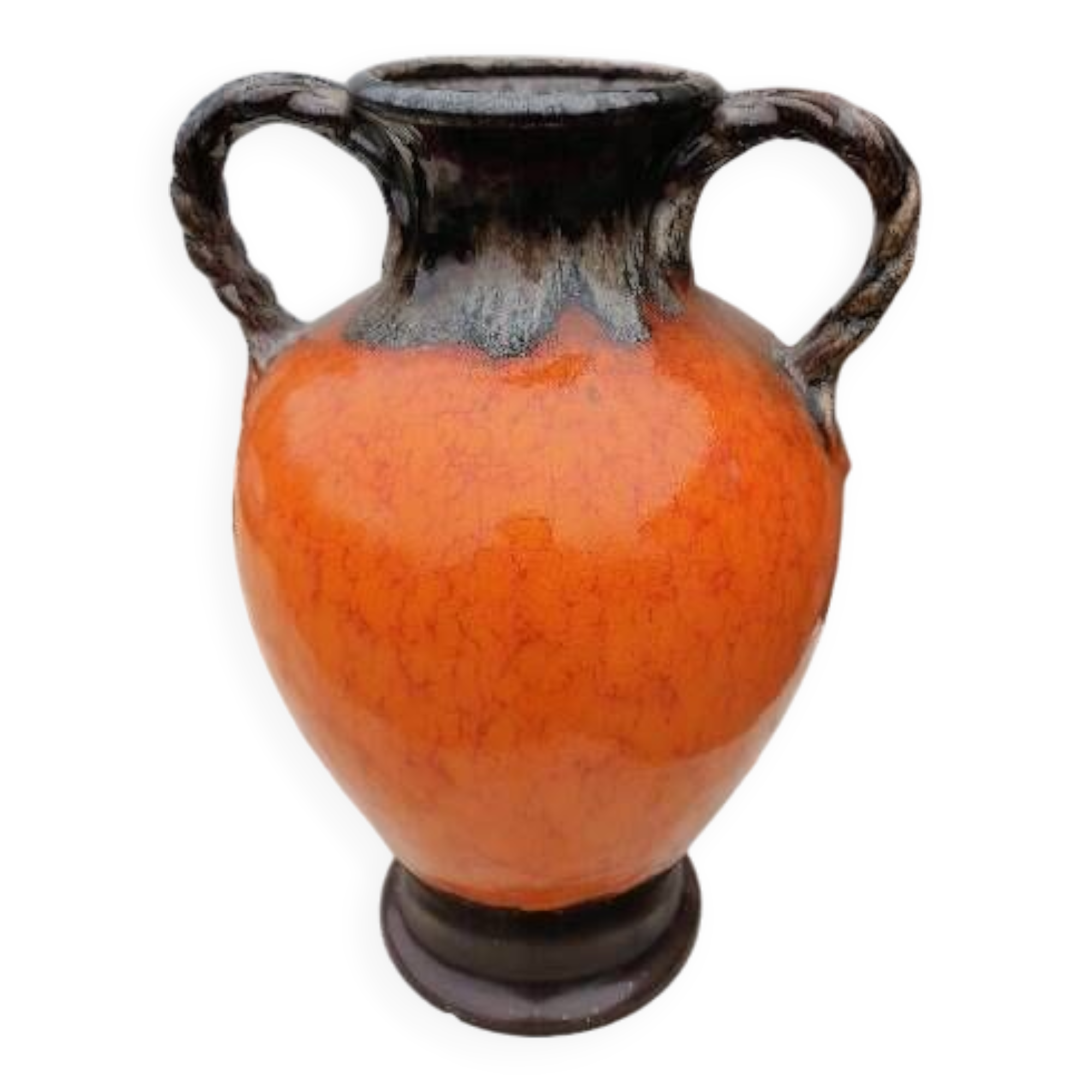 Large stoneware amphora jug vase 1960