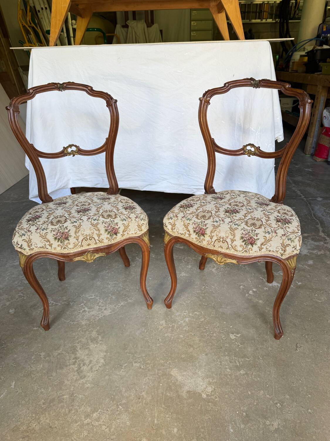 Louis XV bedroom chairs