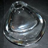 Neptune design vase in baccarat crystal signed designer thomas bastide 1988