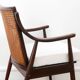 Fauteuil vintage en cannage - Restauré - Assise neuve