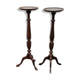 A pair of vintage flower pot stands