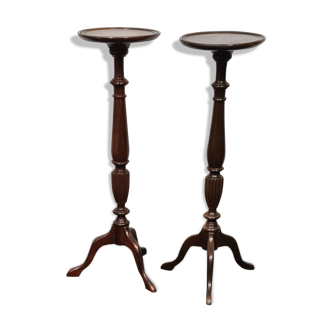 A pair of vintage flower pot stands