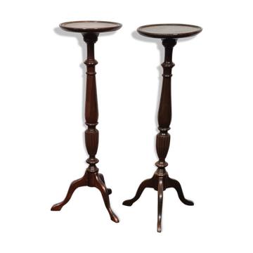 A pair of vintage flower pot stands