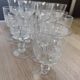 Set of 6 large stemmed glasses + 8 small Cristal d'Arques Water & Wine 1970