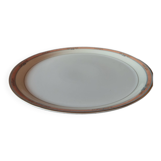 Grand plat rond plat  porcelaine Limoges Georges Boyer