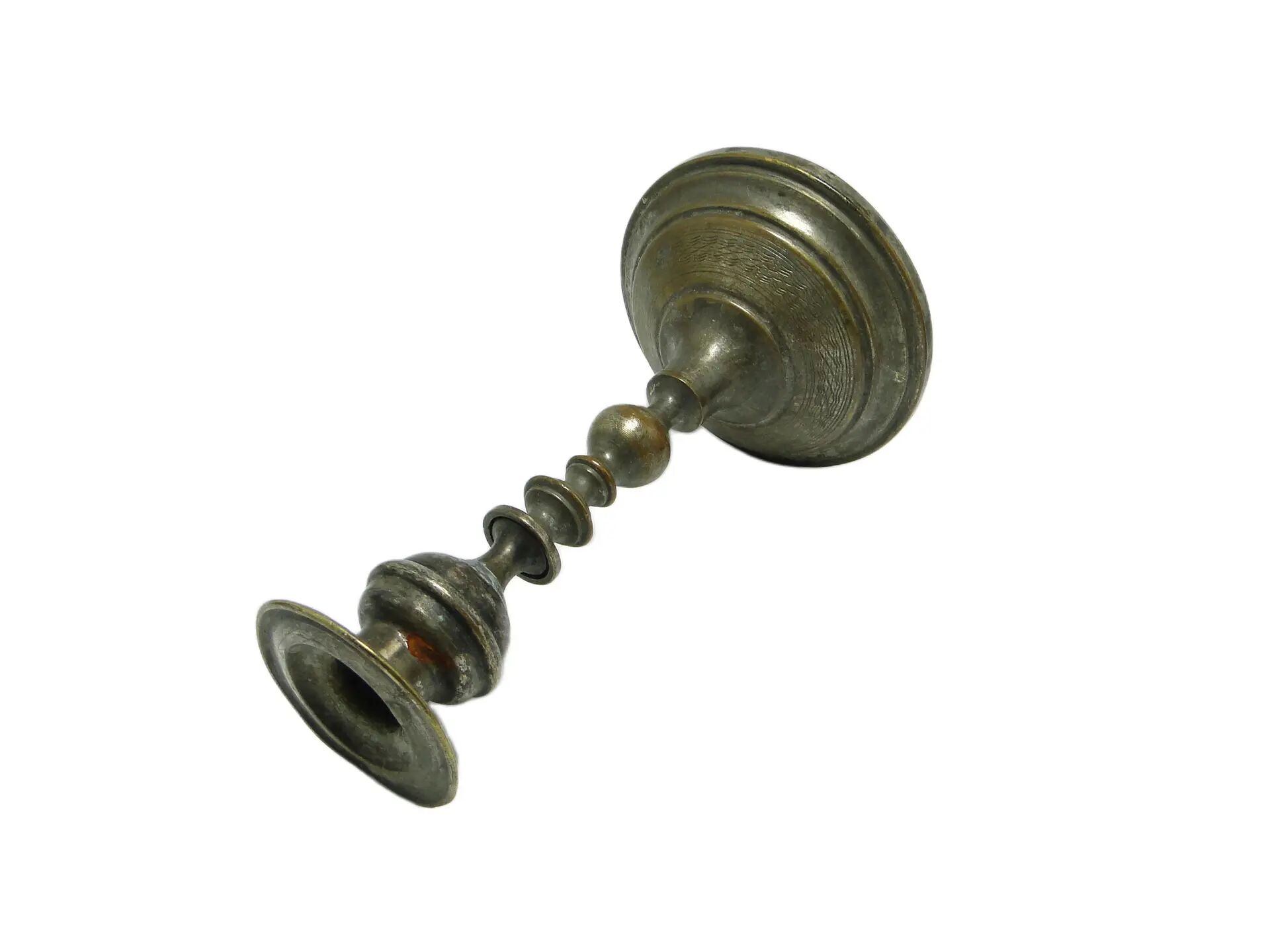 Empire candlestick, silver-plated brass, Austria, early 20th century