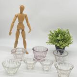 Lot / set of old jam pots / vintage verrines