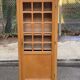 Armoire parisienne vitrée en bois clair 1960