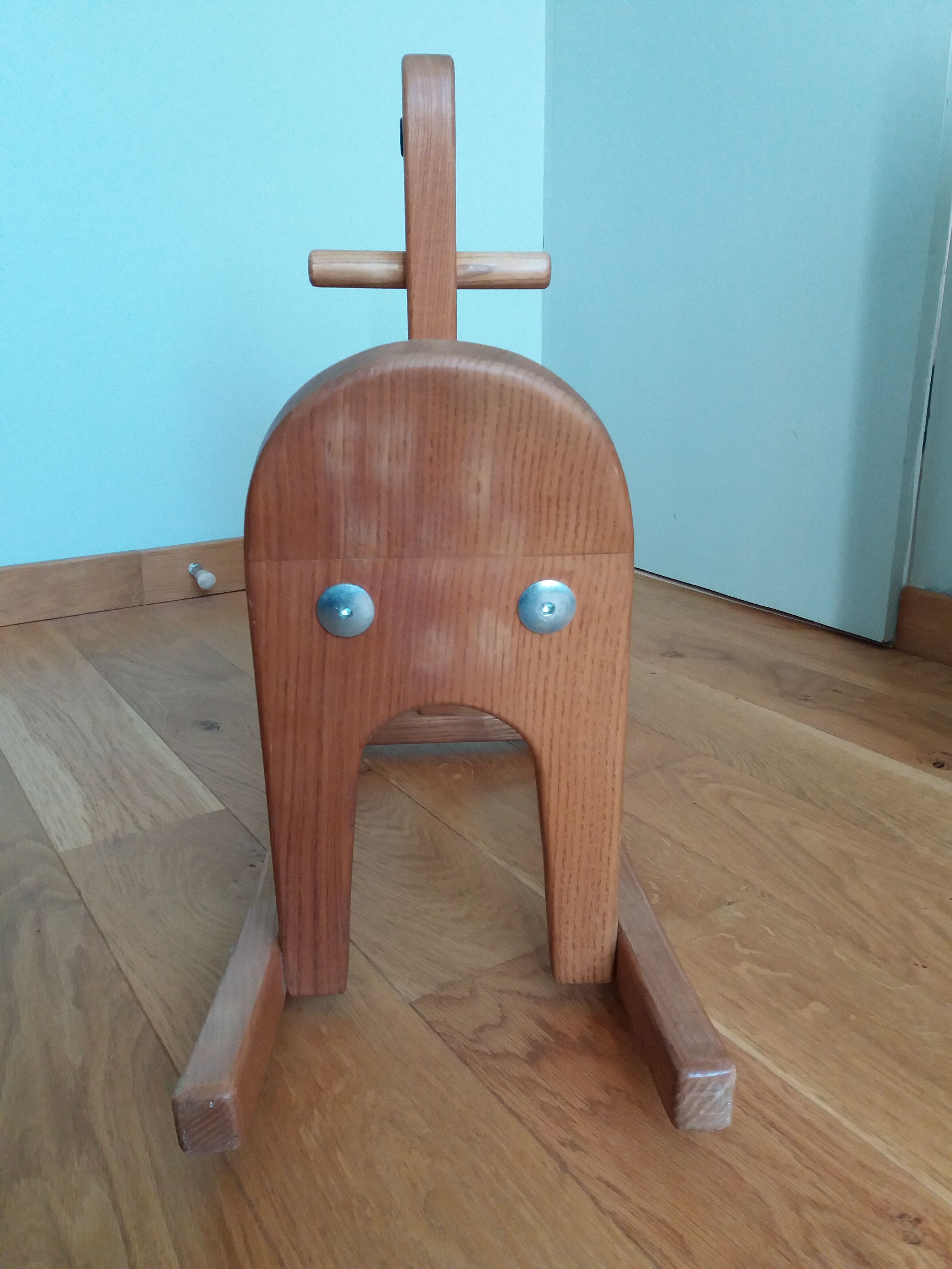 Wooden rocking horse