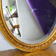 Mirror oval medallion 19th 90x61cm style Louis XVI