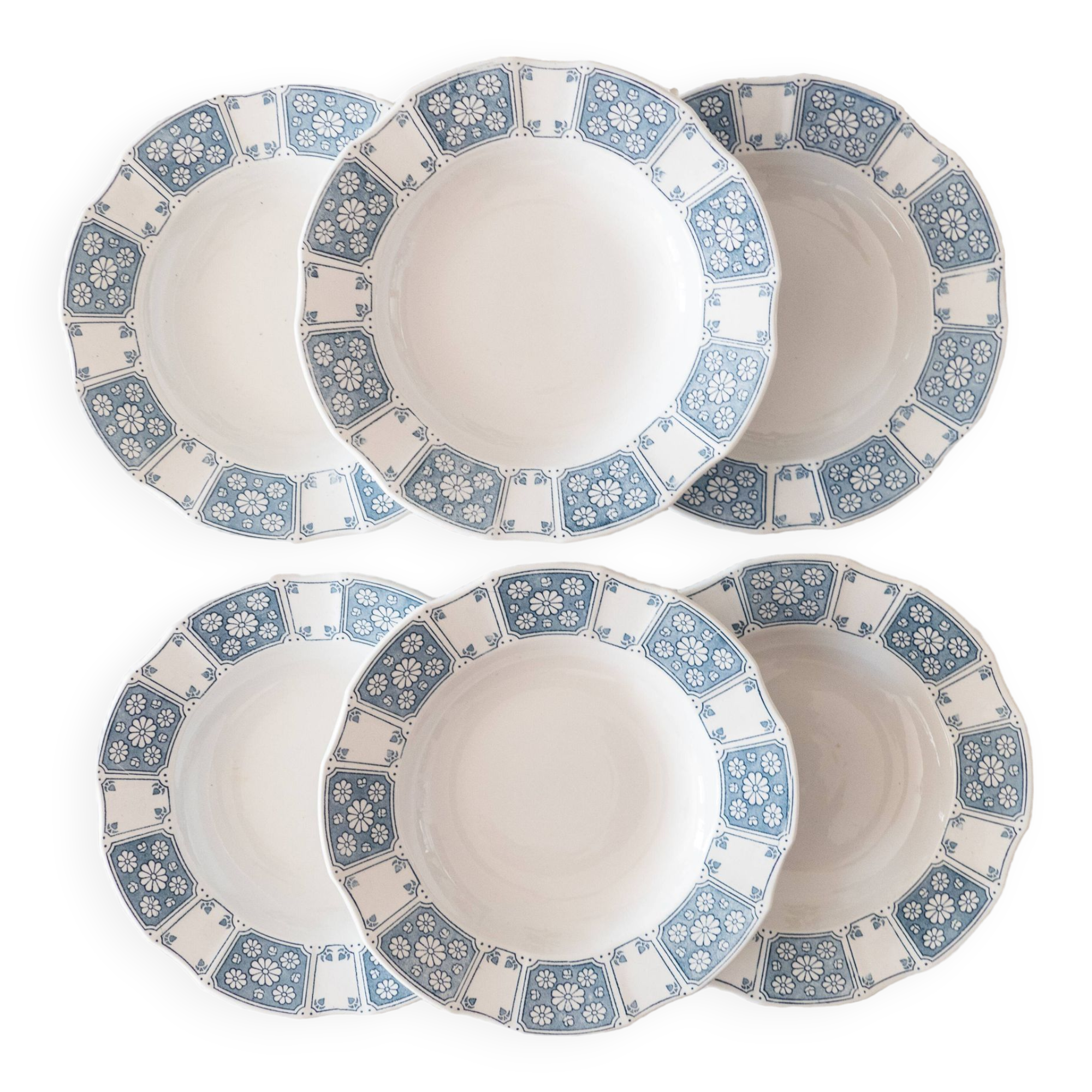 6 grandes assiettes Villeroy & Boch Herman Terre de fer