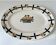 Oval serving platter by Badonviller, decorated with apricots