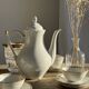 White Bavarian porcelain teapot H27