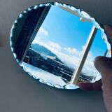 Old oval beveled mirror to place