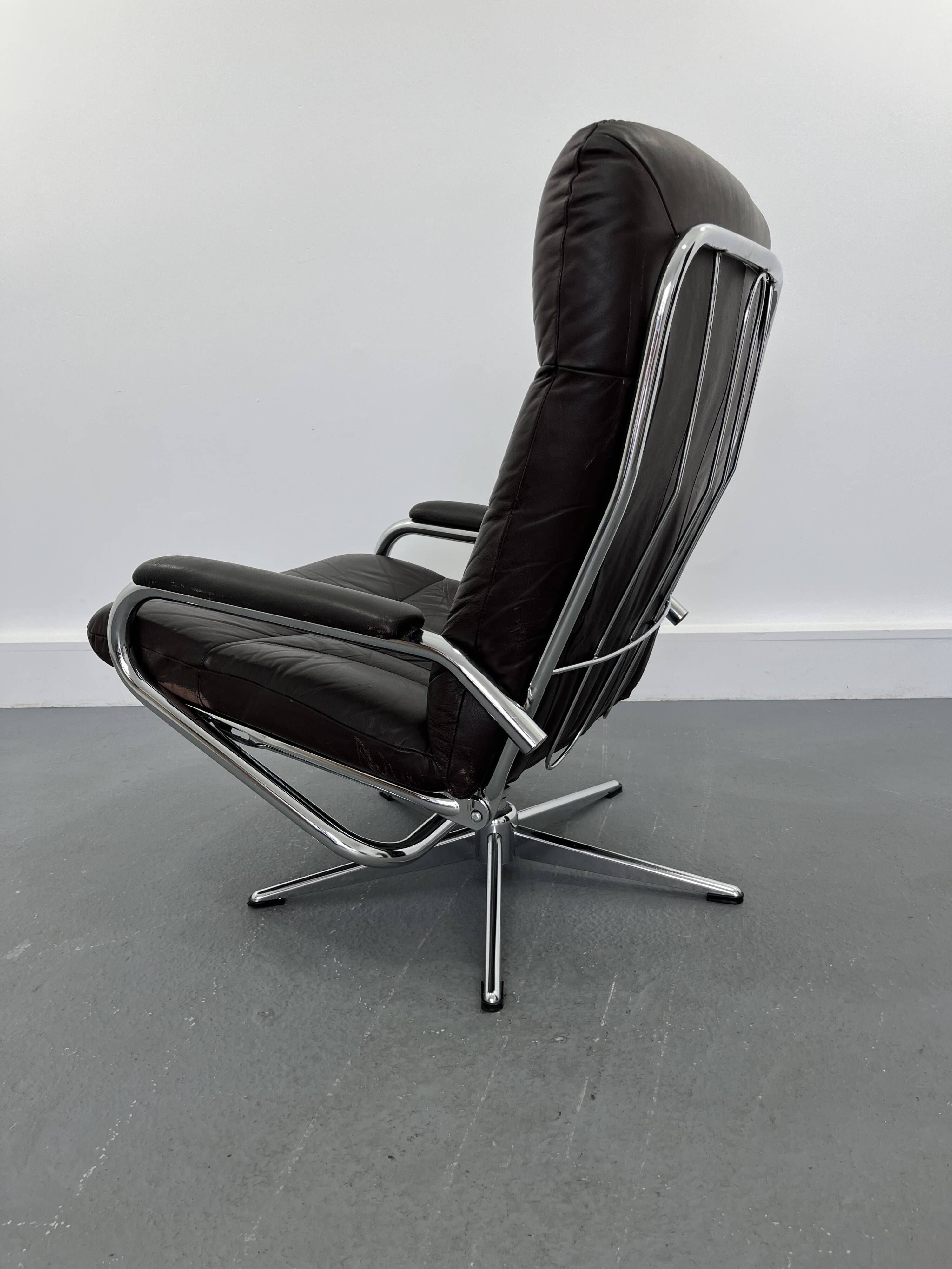 Leather armchair, 1960s