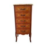 Chest 5 drawers inlaid