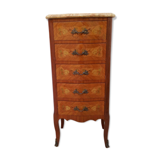 Chest 5 drawers inlaid