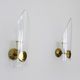 Pair of vintage italian wall sconces, Stilnovo Italy, 50s