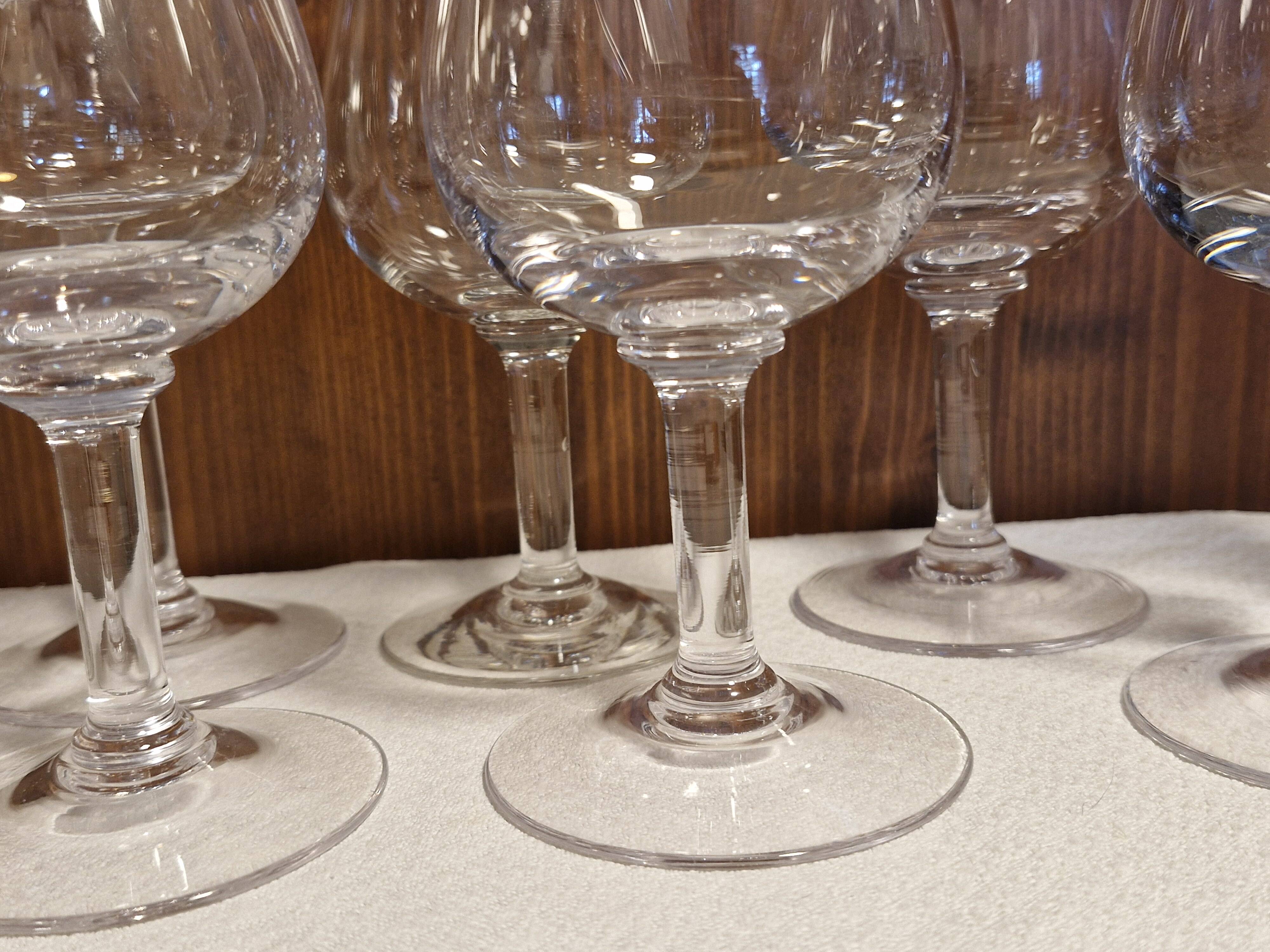 8 Rare Crystal Wine Glasses from the 2020s/30s - Vins Camp Romain Logo