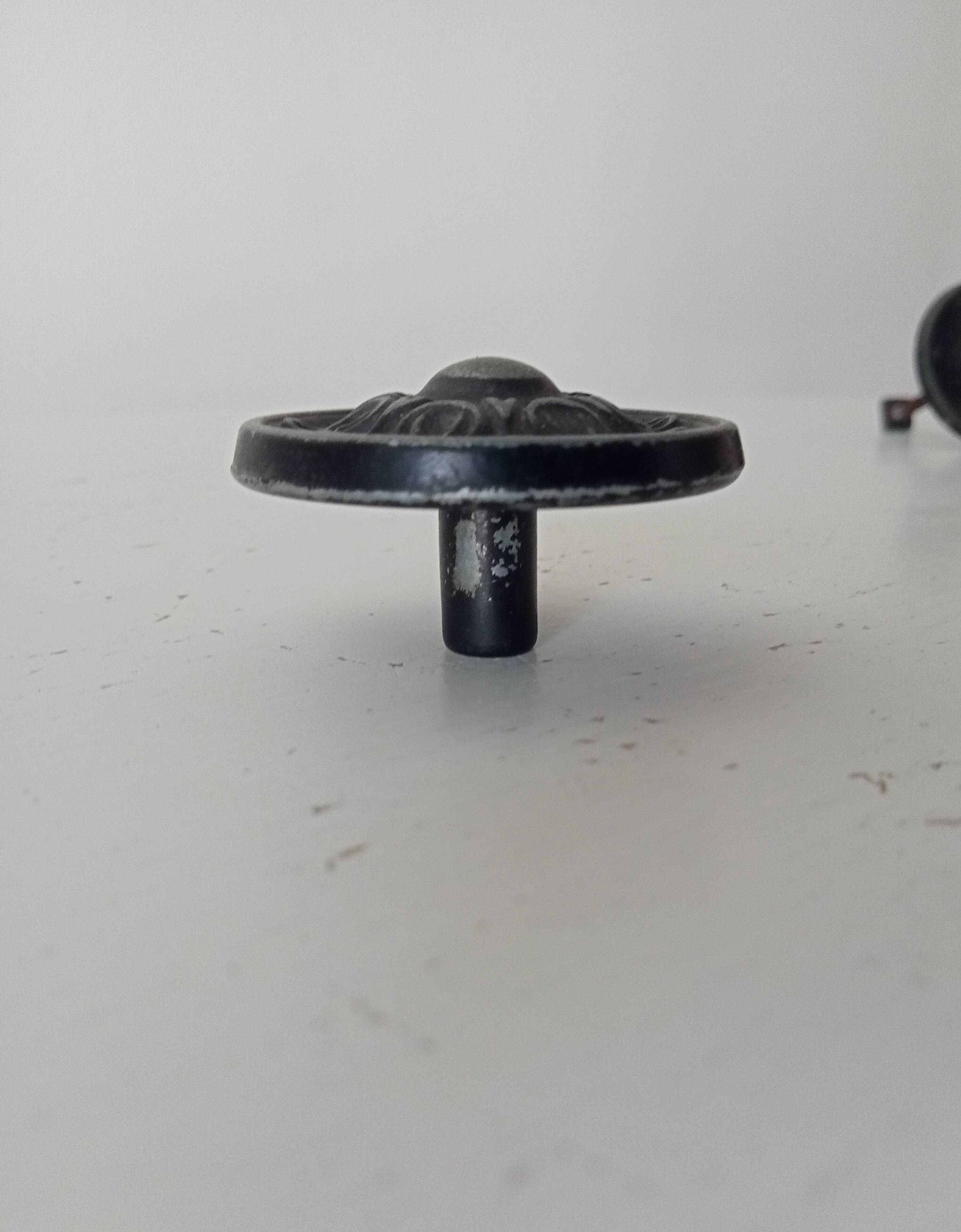 Pair of solid aluminium Victorian-style handles
