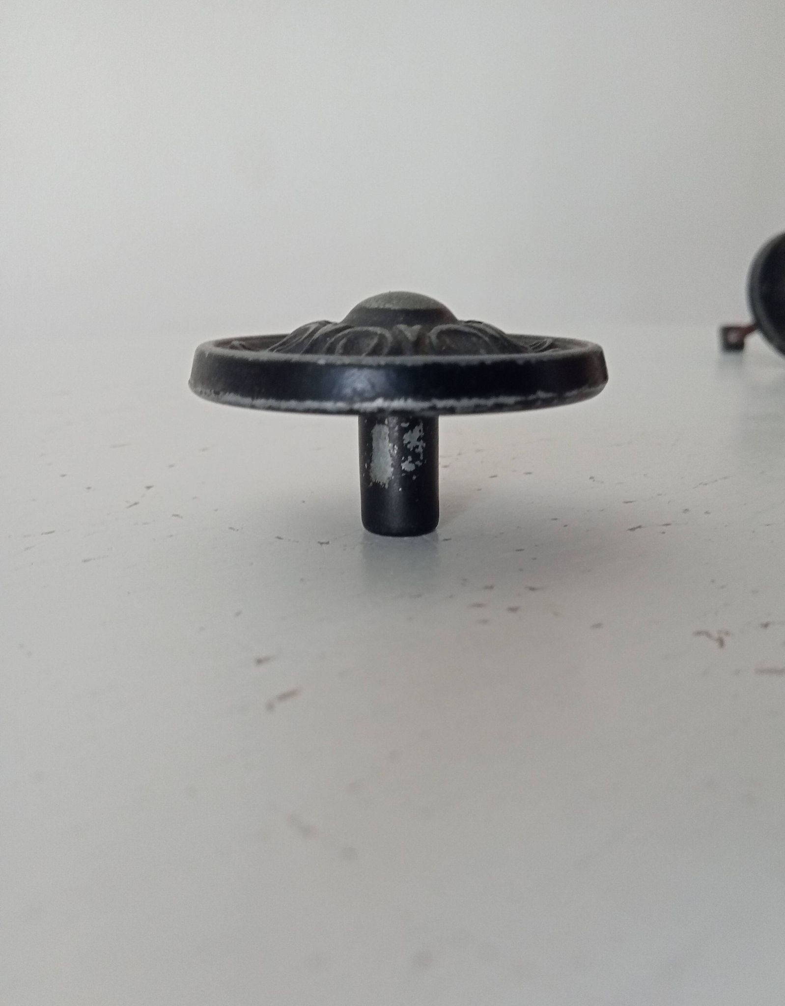 Pair of solid aluminium Victorian-style handles