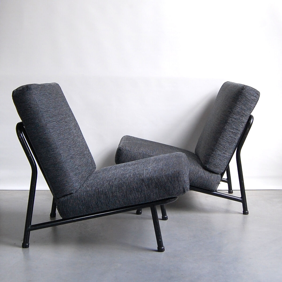 Pair of modern armchairs 013 by Alf Svensson for Dux 1950s