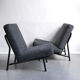 Pair of modern armchairs 013 by Alf Svensson for Dux 1950s
