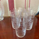 9 glasses baptism crystal engraved
