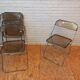 Set of 4 Plia chairs, Foldable chairs by Piretti