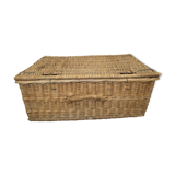 Old wicker trunk