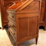 Small secretary English donkey back office Madame 3 drawers