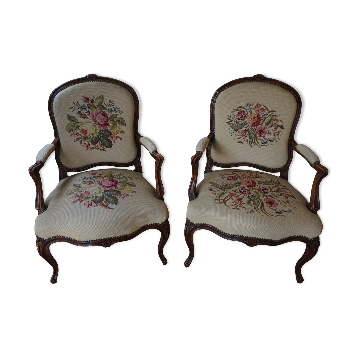 Pair of Louis XV armchairs