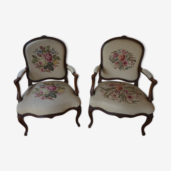 Pair of Louis XV armchairs