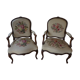Pair of Louis XV armchairs