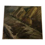 Painting on canvas "The Flood"