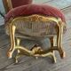 Louis XV Style Footrest in Carved and Gilded Wood Circa 1880